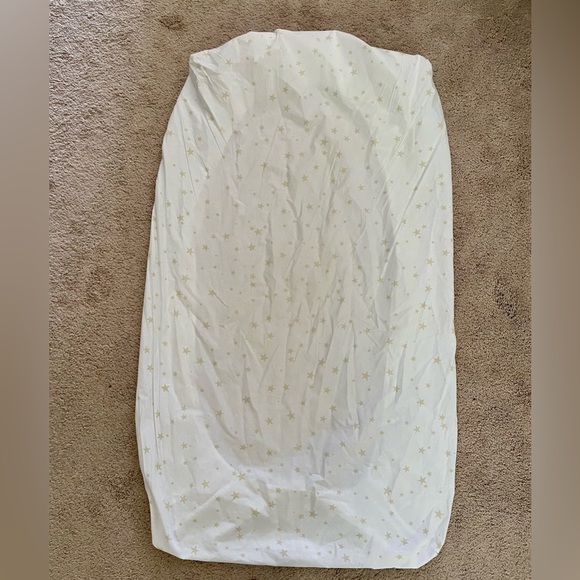 POTTERY BARN KIDS EMILY & MERITT SCATTERED STARS GOLD & IVORY STANDARD BABY CRIB - Picture 2 of 5